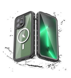 iPhone 14 Pro Uyumlu Kılıf Case, 360 Derece Koruyucu 2metre Su Geçirmez Kapak Waterproof Cover (Siyah)
