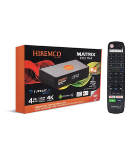 Hiremco Matrix Pro Max 4K 128GB Android 12 Uydu Alıcısı