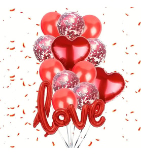 SEVGİLİLER GÜNÜNE ÖZEL ÖZEL BALON SET