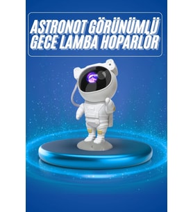 Projeksiyon Astronot Lamba Speaker Sevimli Astronot Bluetooth Hoparlör