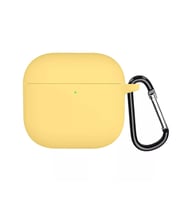 Microsonic AirPods 4 Kılıf Askılı Mat Silikon Sarı (Sarı)