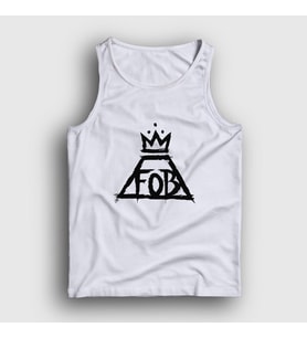 Presmono Unisex Beyaz Logo Fall Out Boy Atlet 62419tt (Beyaz)