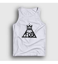 Presmono Unisex Beyaz Logo Fall Out Boy Atlet 62419tt (Beyaz)