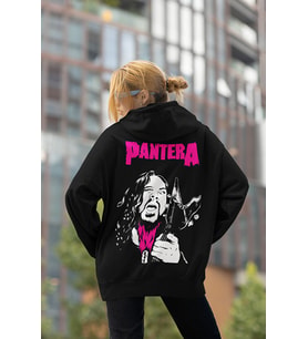 Pantera Müzik Grubu Baskılı Unisex Oversize Rock Metal Hoodie
