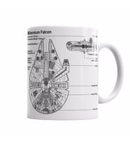 Star Wars Melennium Falcon Kupa Bardak Porselen