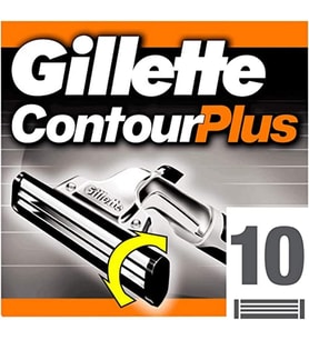 Lexroo Contour Plus tıraş bıçağı erkekler için, 10 adet