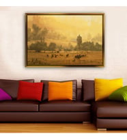 Altın Çerçeveli dekoratif tablo l1754 (Gold)