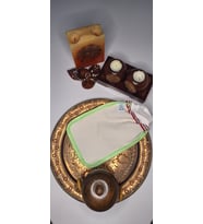 EKER-YEŞİL BİYELİ HIZLIGİY KESE-Banyo ve Duş Kesesi-Lastikli Kese-Doğal Özel Dokuma-Standart Kese