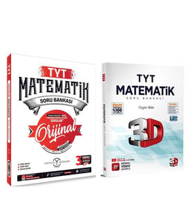 Orijinal Yayınları TYT Orijinal Matematik ve 3D Matematik Soru Bankası Seti 2 Kitap