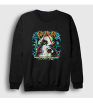 Presmono Unisex Siyah Hysteria Def Leppard Sweatshirt 447667tt