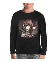 Attack on Titan Siyah Çocuk Sweatshirt