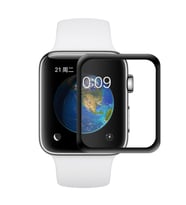Vendas Apple Watch 44mm VDS tam kaplama cam ekran koruyucu (Siyah)