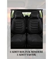 chr 2021 Koltuk ve Kılıf uyumlu Minder Lüks Siyah Yastık 2 Minder 2 Yastık