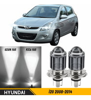 Hyundai İ20 2008-2014 Mercekli Far Ampulü Led Xenon Beyaz Şimşek Etkili CSP Led Lamba Uzun Kısa