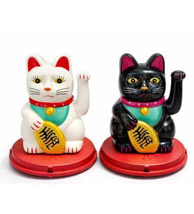 Northcity Güneş Enerjili Sallanan Şans Kedisi - Maneki Neko Alk4521 Kapıya Şans Getir