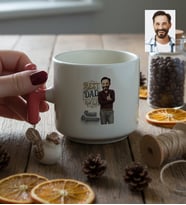 Kişiye Özel Karikatürlü Best Dad Ever Babaya Hediye T Kupa Babalar Günü Hediyesi