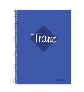 A5 Defter Çizgili 200 syf Mavi Tranz