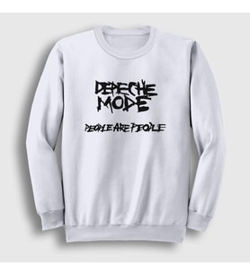 Presmono Unisex Beyaz People Depeche Mode Sweatshirt 141002tt (Beyaz)