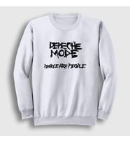 Presmono Unisex Beyaz People Depeche Mode Sweatshirt 141002tt (Beyaz)