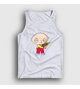 Presmono Unisex Beyaz Gun Stewie Griffin Family Guy Atlet 300271tt