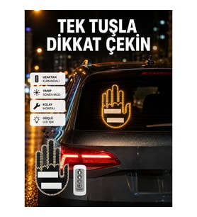 Mey İthalat® 2025 Orijinal LED El Park Uyarı Sistemi Uzaktan Kumandalı