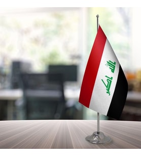 Irak 15x22,5 Masa Bayrağı (Direksiz)