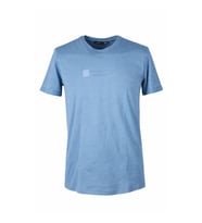 Trender Flamlı Süprem Duble Kol Saks Erkek T-Shirt 2735