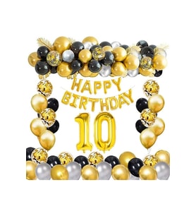 10 YAŞ DOĞUM GÜNÜ BALON ZİNCİR SET