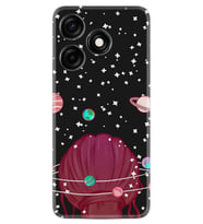 Xiaomi Redmi Note 12 Pro 5G Kılıf Resimli Desenli Baskılı Silikon Space Woman 1311