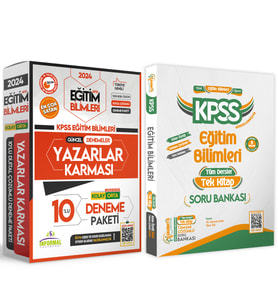 KPSS Eğitim Bilimleri ANAMORFİK TEK KİTAP ve 10lu Yazarlar Karması Tamamı Çözüml