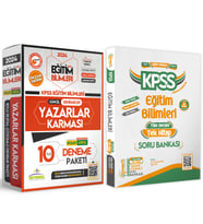 KPSS Eğitim Bilimleri ANAMORFİK TEK KİTAP ve 10lu Yazarlar Karması Tamamı Çözüml