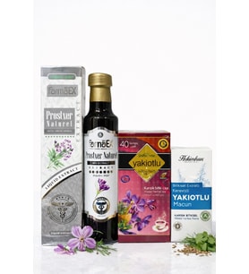 ÇareBurada Yakıotu Ekstrakt 250 ml. - Yakıotlu 40'lı Poşet Çay - Yakıotlu Macun 420 gr. Set