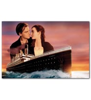 Cakatablo Titanik Rose Ve Jack Film Görseli MDF Tablo