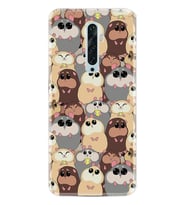 Oppo Reno 2Z 4 Lite 4 Pro 5 6 7 A31 Kılıf Desemli Silikon Sevimli Hayvanlar 1730