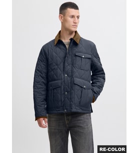 JACK JONES Erkek Kapitone Ceket Mont 12283810 (Koyu Lacivert)