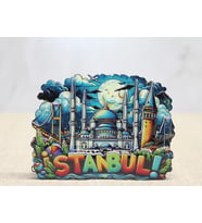 Ahşap İstanbul Temalı Magnet Alk4597