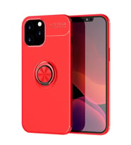 iPhone 12 Pro Max Kılıf Range Yüzüklü Silikon - Kırmızı