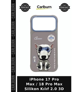 iPhone 17 Pro Max / 18 Pro Max Silikon Kılıf 2.0 3D Modern Tasarım