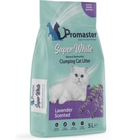 Süper Beyaz Doğal Bentonit Topaklanan Kedi Kumu Lavanta Kokulu 5 LT