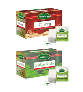 Ginseng ve Ginkgo Biloba Süzen Poşet Çay Set