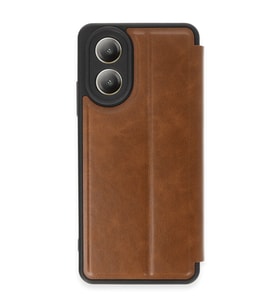 Oppo A38 Kılıf Flip Cover - Taba