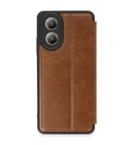 Oppo A38 Kılıf Flip Cover - Taba