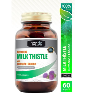 Milk Thistle 60 Kapsül (DEVE DİKENİ, ENGİNAR, SLİBİN, KOLİN, ZERDEÇAL, KARAHİNDİBA)