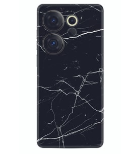 Camon 20 Premier 5g Kılıf Desenli Silikon Siyah Mermer 1299