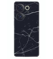 Camon 20 Premier 5g Kılıf Desenli Silikon Siyah Mermer 1299