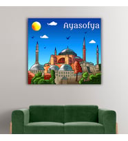 Ayasofya Tasarımlı Kanvas Tablo