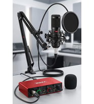 Lastvoice BM800-GLX-500 PRO Ses Kartı ve Condenser Mikrofon Stand Filtre Set