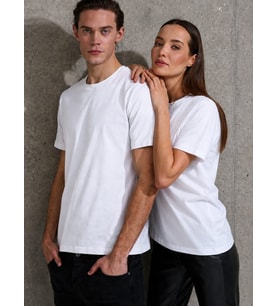 Unisex Kısa Kollu Bisiklet Yaka Basic Viskon Bluz