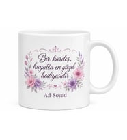 Best Sister Ever Baskılı Dünyanın En İyi Kız Kardeşi Kupa Bardak Hediye