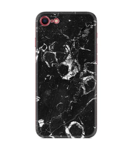 Apple iPhone 5 6 7 8 Plus Se XR Kılıf Desemli Silikon Black Hole Marble 1387